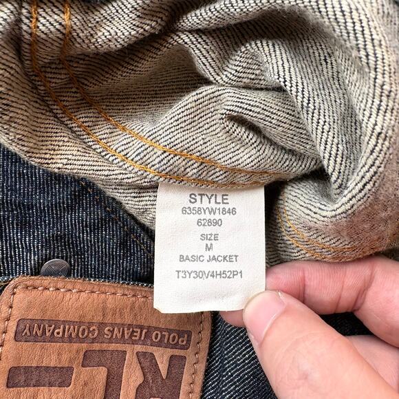 Crazy Vintage Polo Ralph Lauren RL Cut off Denim Vest - Picture 5 of 6